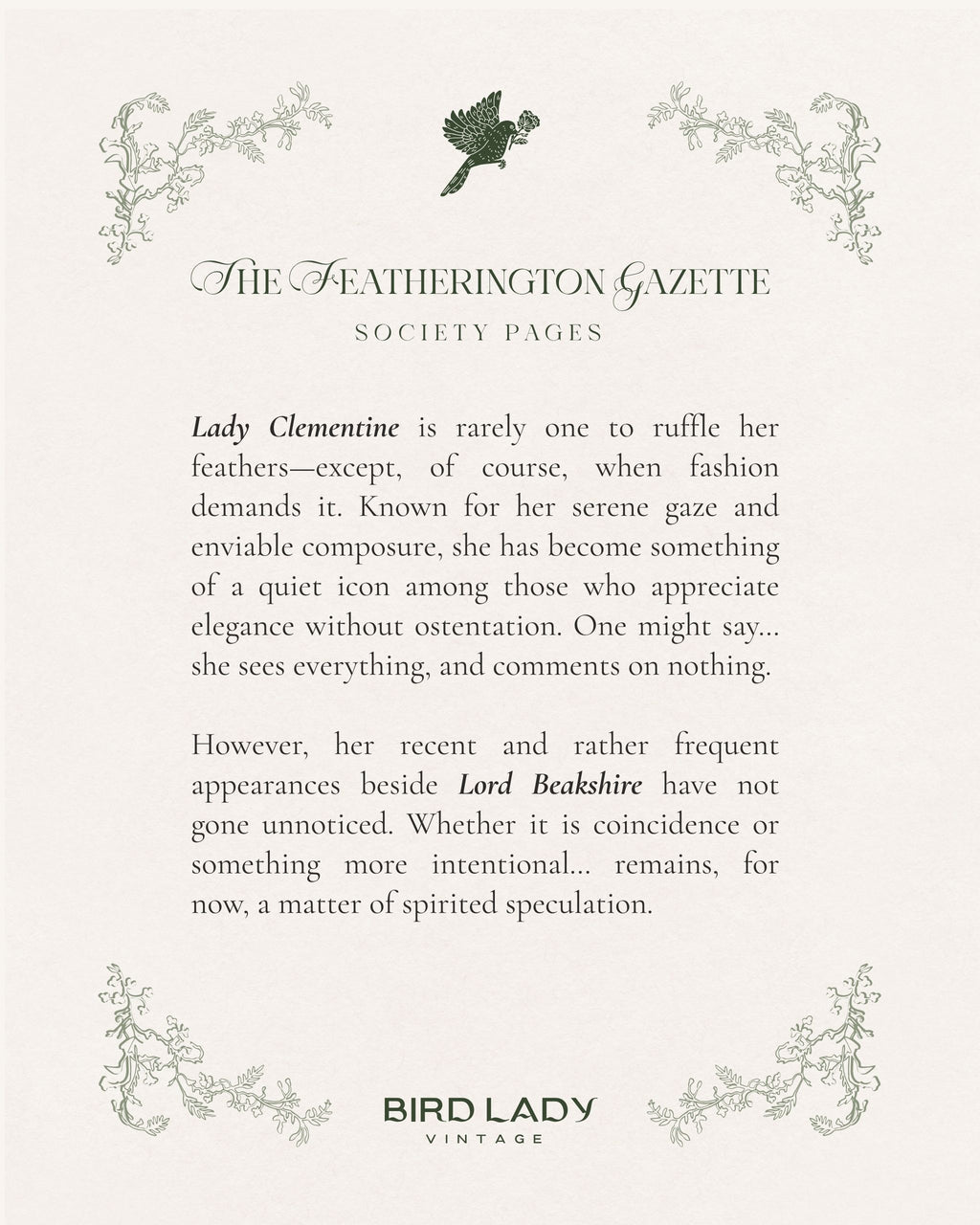 Lady Clementine Puffwing | Digital Download