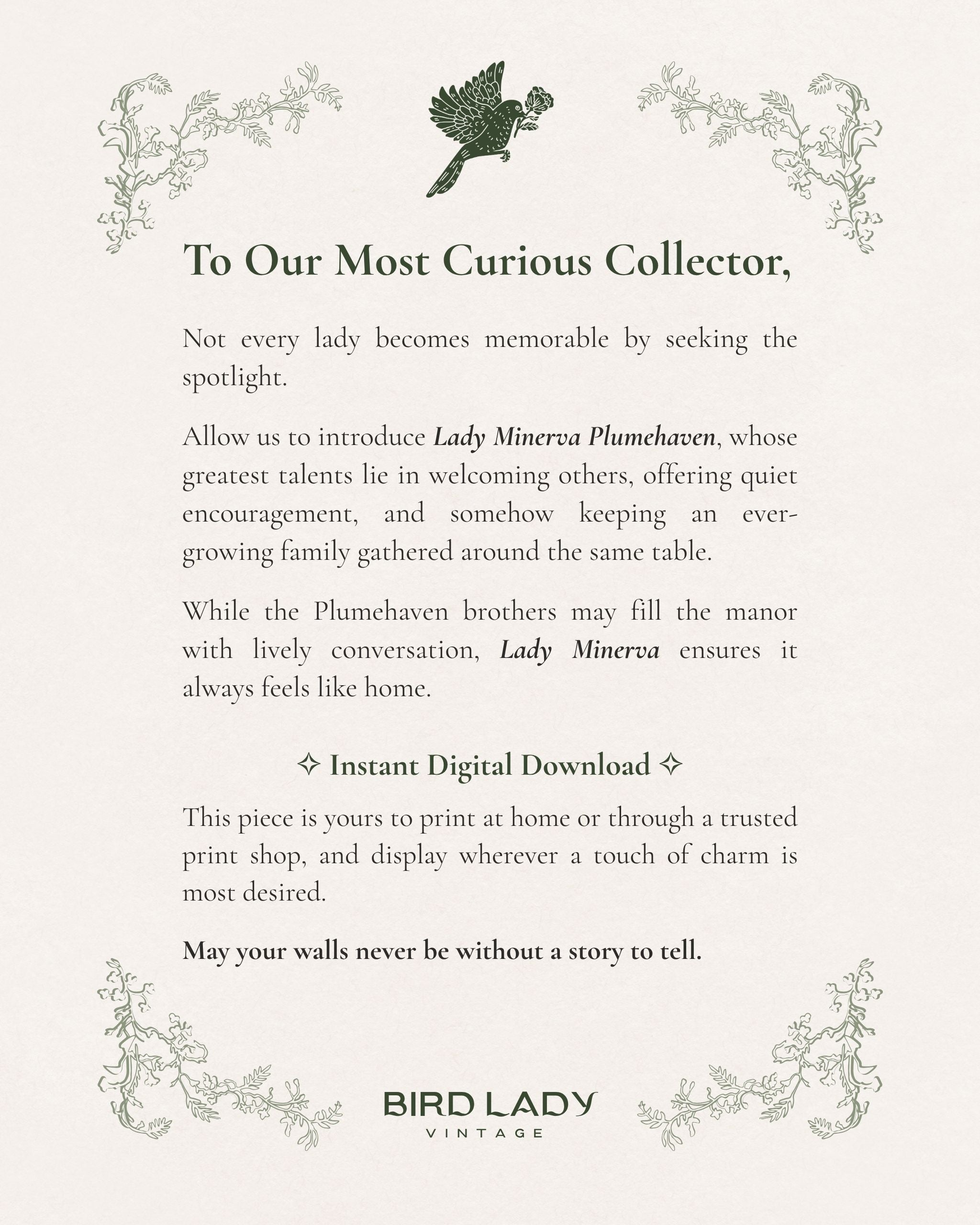 Lady Minerva Plumehaven  | Digital Download