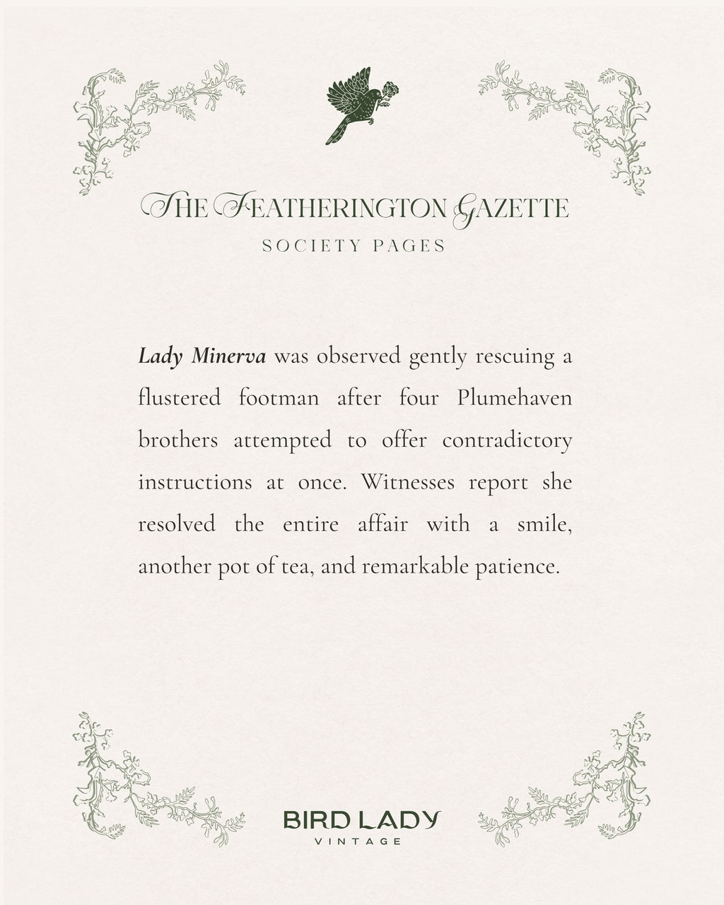 Lady Minerva Plumehaven  | Digital Download
