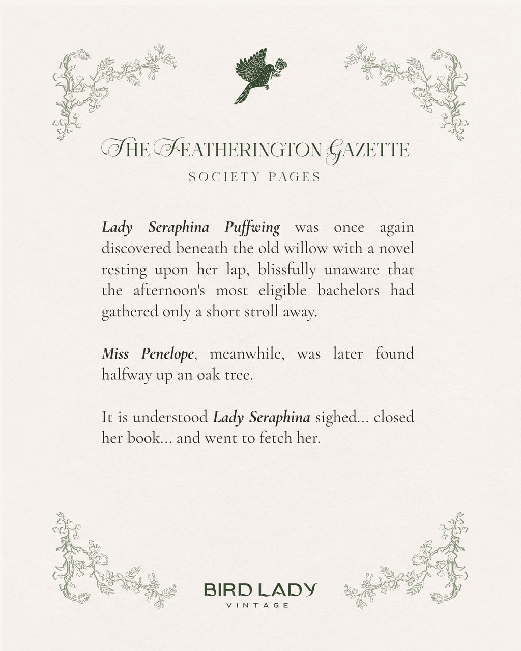 Lady Seraphina Puffwing | Digital Download