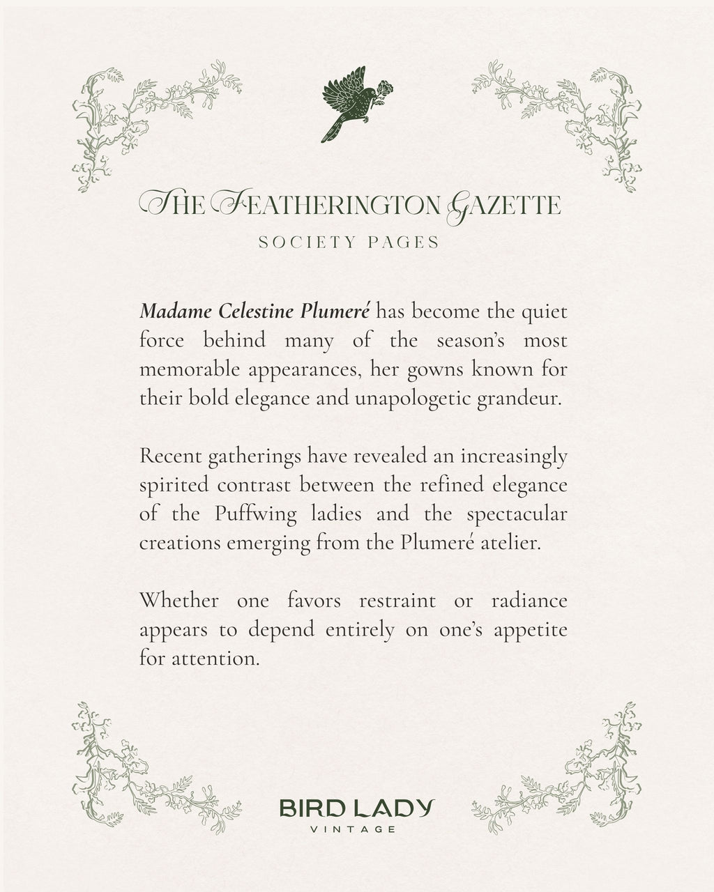 Madame Celestine Plumeré  | Digital Download