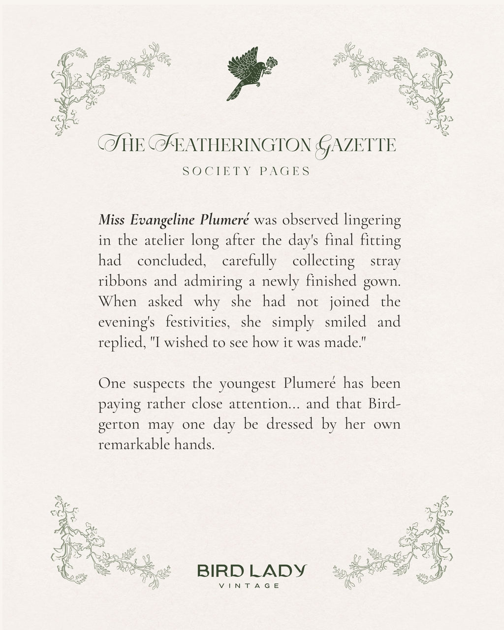 Miss Evangeline Plumeré | Digital Download